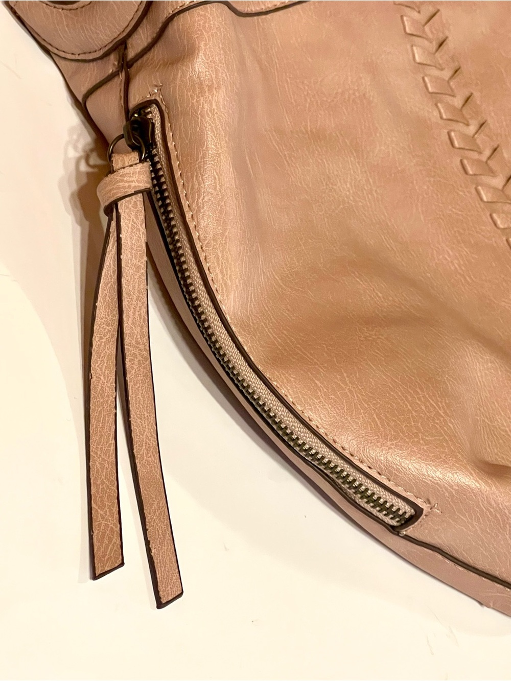 Blush Woven-Detail Shoulder Bag - Picture 5 of 12